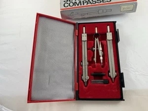Vintage KIN Architectural Compass Drawing Set Made In Czechoslovakia - Picture 1 of 11