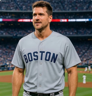 传真 Ted Williams 波士顿灰色翻印棒球服 XL 码 — 第 1/4 张图片