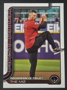 2025 Topps Series 2 The Miz First Pitch Insert Cleveland Guardians - Progressive - Picture 1 of 2