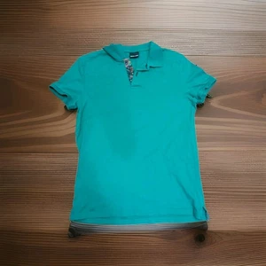 Jared Lang Poloshirt Erwachsene Herren Medium türkis/geblümt Baumwolle - Bild 1 von 6