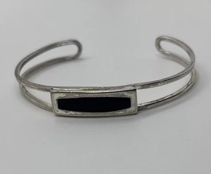 GUESS Sterling Cuff Bracelet Stamped 925 Vintage Adjustable 6.25” Rare - Picture 1 of 6