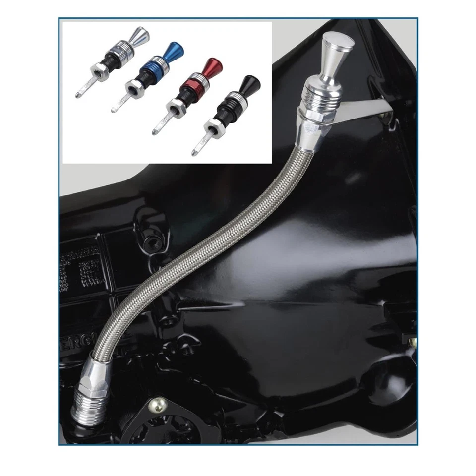 Lokar 1211134 Locking Trans Dipstick TH-350 Transmount - Brite - Imagem 1 de 4