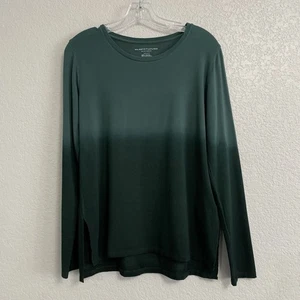 Majestic Filatures Tee Top Womens 2 S DeluxeOmbre French Soft Touch Terry Green - Picture 1 of 17