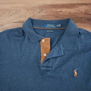 Polo Ralph Lauren Polo Pima Tacto Suave XL Manga Larga Carne Poni Preppy - Imagen 1 de 4