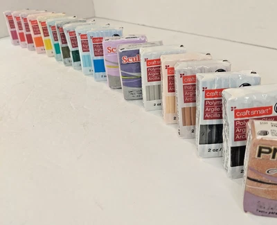 Polymer Clay Mixed Job Lot ×1 8 2oz. Polymer Blocks CRAFTSMART PRIMO SCULPEY - Image 1 of 4