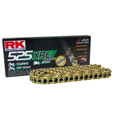 Catena aperta RK oro XRE 112-525 rivetto per APRILIA 1200 CAPONORD RALLY 2015-20 Foto 1 de 2