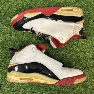 RARO Nike Jordan Jumpman Double X Dub Zero Blanco LS MUESTRA Talla 13.5 - Imagen 1 de 10