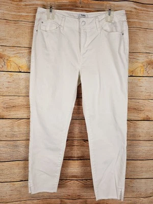 Pantalones cortos al tobillo Kensie Jeans blancos denim talla 10 Foto 1 de 4