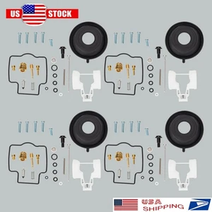 New 4X FOR ZX750 1996~2003 Ninja ZX-7R Carburetor Repair Kit Diaphragm Float - Foto 1 di 8