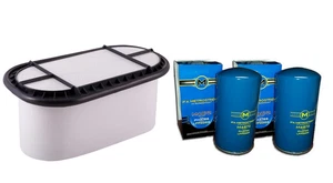 7.3L TURBO DIESEL HEAVY DUTY OVAL AIR FILTER & 2 OIL FILTERS - REPLACES FA1757 - Bild 1 von 8