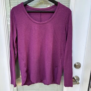 Lululemon Relaxed Long Sleeve Shirt Sz Large in Plum - Bild 1 von 5