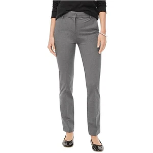 J. Crew 8P Grey Straight Leg Career Pants Style CB288 NWT $98 - Picture 1 of 10
