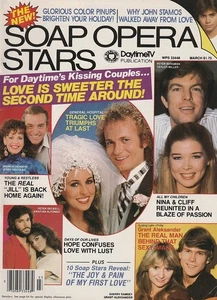 Soap Opera Stars Mar 1984 BRENDA DICKSON-GRANT ALEKSANDER-PETER RECKELL-ALFONSO - Foto 1 di 2