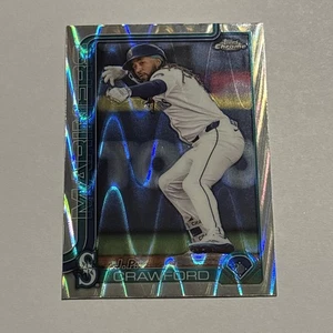 JP Crawford 2025 Topps Chrome Raywave Refractor Parallel #181 Mariners  - Bild 1 von 2