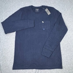 NEU Abercrombie & Fitch Langarmshirt Herren Größe Medium Preppy Academia - Bild 1 von 6