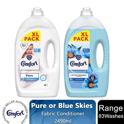 Comfort Fabric Conditioner Pure or Blue Skies 2490ml, 83Washes - Image 1 of 4