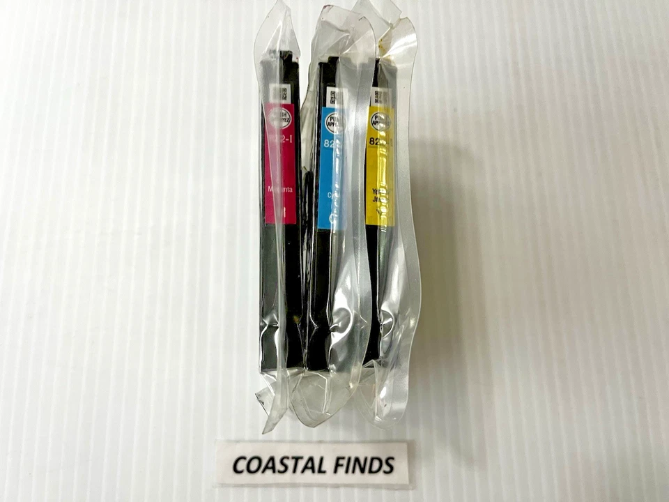 Epson 822 Ink Cartridge CMY Set of 3 INITIAL NEW OEM Sealed 822i WF 3823 4820 - Image 1 of 1