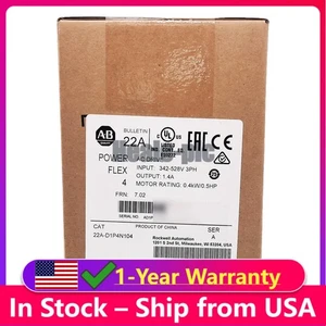 Nuovo Allen-Bradley 22A-D1P4N104 PowerFlex4 unità AC AB 22AD1P4N104 - Foto 1 di 10