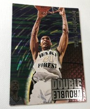 1997 Wheels Rookie Thunder Doule Trouble Card #DT1 Tim Duncan/Keith Van Horn