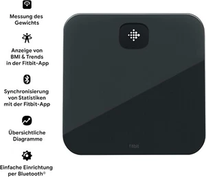 Fitbit Aria Air, bilancia per analisi corporea, Bluetooth, digitale, bilancia pesapersone intelligente - Foto 1 di 5