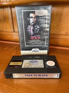 FADE TO BLACK - MEDIA M154 Australian 1st/PAL VHS - Rare HORROR! (1980) GC - Picture 1 of 10