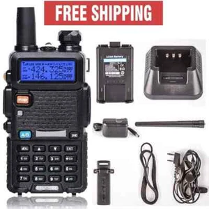 Handheld Digital Radio Scanner Fire Police VHF FM EMS Ham 2 Way Transceiver Dual - Zdjęcie 1 z 6