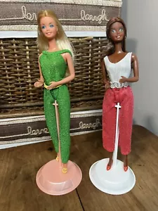 Vintage Mattel 1977 foto moda Christie & Barbie bambole #2324 - Foto 1 di 24