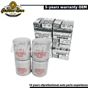 Genuine OEM FOR NiSSAN 4 Pack 15208-65F0A Engine Oil Filter for Nissan Infiniti - Picture 1 of 2