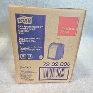 Tork Napkin Dispenser Xpressnap Fit Tabletop Napkin Dispenser Black 7232000 - Picture 1 of 2