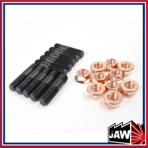 M10 x1.25 43mm Stud & Nut Subaru STI RHF55 VF22 VF30 TD04L TD05H Turbo 10 Sets - Picture 1 of 2