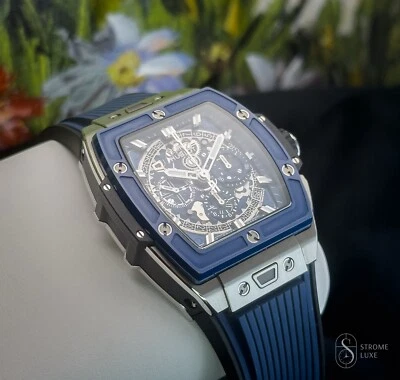 Hublot Spirit of Big Bang  42 Titanium Blue Ceramic 642.NL.7170.RX Complete - Image 1 of 4