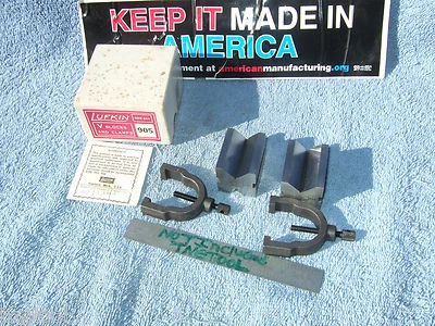 V-BLOCKS VINTAGE 905 LUFKIN MATCHED TOOLMAKER VINTAGE 278 750 V-BLOCKS HERE ALSO - Image 1 of 4