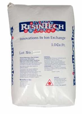Resintech CG-8 Water Softener Replacement Resin 8% Cross Linked 1 Cu Ft Media