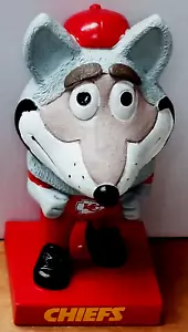 Kansas City Chiefs Little Big Head Mascot Statue "KC Wolf" - Picture 1 of 5