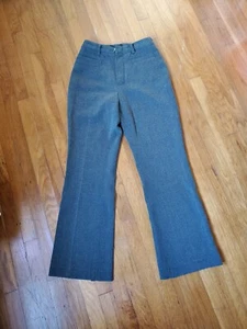 petite women's junior' gray tailored high rise straight leg casual pants size XS - Picture 1 of 6