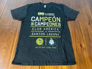 2015 Campeon de Campeones Club America Texas Mexico Soccer Black Shirt Large - Picture 1 of 4