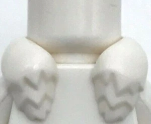 Lego Neu Minifigur weißer Kragen Fell langes Stück - Bild 1 von 2