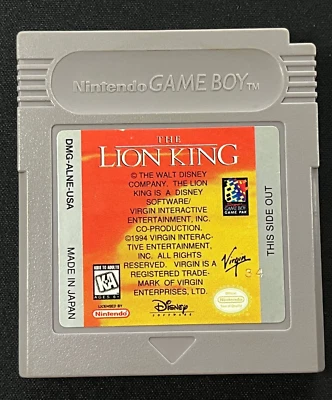 The Lion King Nintendo Game Boy -  Tested and Working - Image 1 of 2