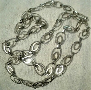 COLLANA VINTAGE-ARGENTO 800-33 g.- 80 cm.- - Foto 1 di 7