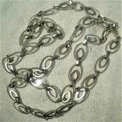 COLLANA VINTAGE-ARGENTO 800-33 g.- 80 cm.- - Immagine 1 di 4