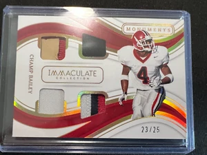 2023 Panini Immaculate Collegiate Monuments /25 Champ Bailey #IM-CB HOF - Picture 1 of 3