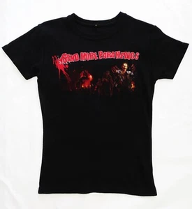 Send More Paramedics band Zombie Core Ladies M Black T-shirt! Punk Thrash Metal - Picture 1 of 4