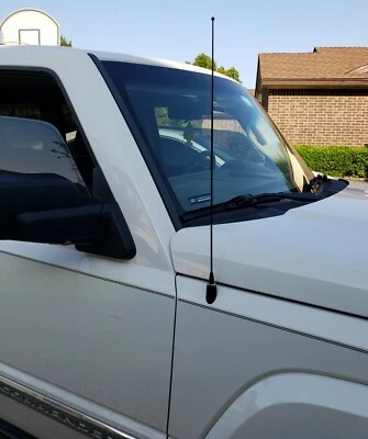 21" Black Stainless Antenna Mast Power Radio AM/FM for JEEP COMMANDER 2006-2010 - Image 1 of 4