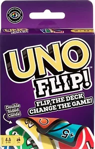 UNO Kid Mattel Games Uno Flip Side Card Game, Multi Color - Picture 1 of 4