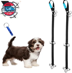 Dog Doorbells Training Potty 2 Pack Dog Bells Adjustable Door Bell Dog Bells for - Picture 1 of 12