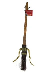 Harry Potter Halloween Costume Party Accessory Unisex Kids Wizard Broomstick - Picture 1 of 3