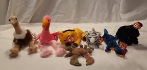 TY retired original Beanie Babies rare. Stretch, Pinky, Twigs, Prance, Lizzy + - Bild 1 von 12