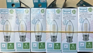 Crompton Dimmbare LED Klar Filament Kerze 5W 2700K BC - Bild 1 von 1