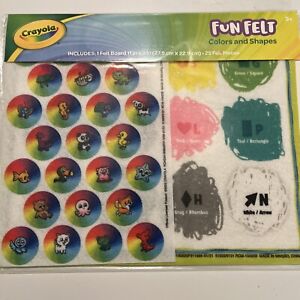 NEW Crayola Colors and Shapes Fun 1 Felt Board and 38 Pieces Ages 3+