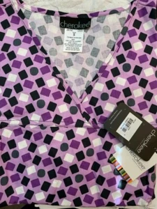 Scrubs Cherokee Flexibles Let's Geo! V-Neck Knit Panel Top 2875C LEGO S - Bild 1 von 1